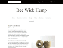 Tablet Screenshot of beewickhemp.com